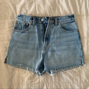 BDG girlfriend high rise jean shorts